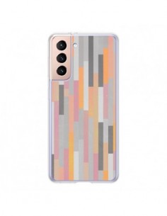 Coque Samsung Galaxy S21 5G Bandes Couleurs - Leandro Pita