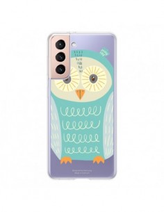 Coque Samsung Galaxy S21 5G Hibou Owl Transparente -...