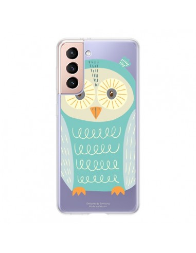 Coque Samsung Galaxy S21 5G Hibou Owl Transparente - Petit Griffin