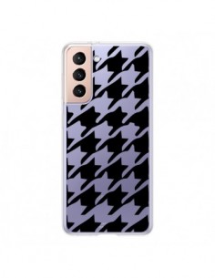 Coque Samsung Galaxy S21 5G Vichy Gros Carre noir...