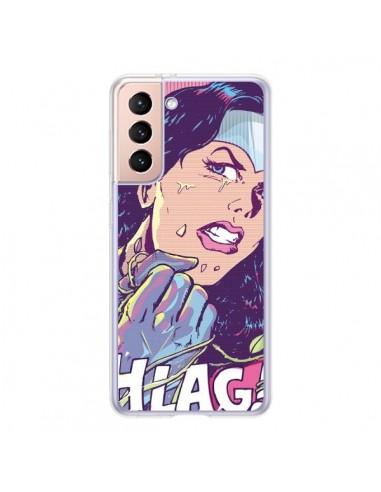 Coque Samsung Galaxy S21 5G Girl Shlag Comics BD - Lassana