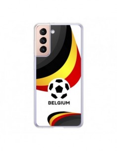Coque Samsung Galaxy S21 5G Equipe Belgique Football -...