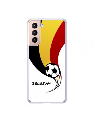 Coque Samsung Galaxy S21 5G Equipe Belgique Belgium Football - Madotta