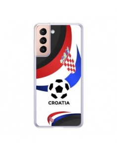 Coque Samsung Galaxy S21 5G Equipe Croatie Football -...