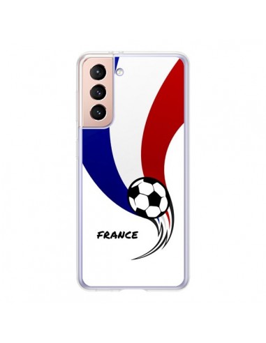 Coque Samsung Galaxy S21 5G Equipe France Ballon Football - Madotta