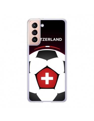 Coque Samsung Galaxy S21 5G Suisse Ballon Football - Madotta