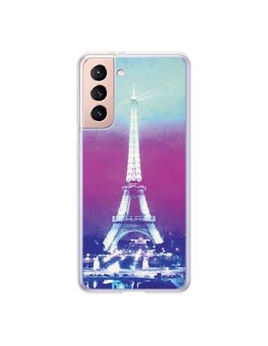 Coque Samsung Galaxy S21 5G Tour Eiffel Night - Mary Nesrala