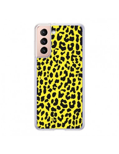 Coque Samsung Galaxy S21 5G Leopard Jaune - Mary Nesrala