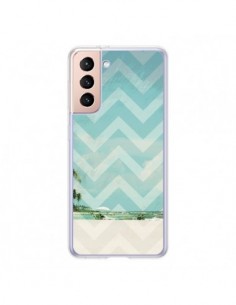 Coque Samsung Galaxy S21 5G Chevron Beach Dreams Triangle...