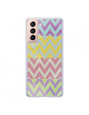 Coque Samsung Galaxy S21 5G Chevron Summer Triangle Azteque - Mary Nesrala