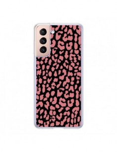 Coque Samsung Galaxy S21 5G Leopard Corail - Mary Nesrala
