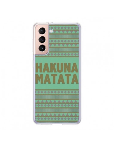 Coque Samsung Galaxy S21 5G Hakuna Matata Roi Lion - Mary Nesrala