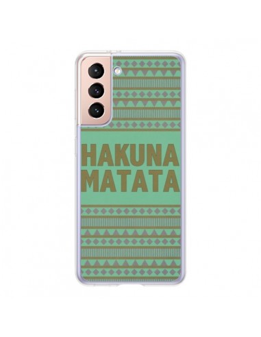 Coque Samsung Galaxy S21 5G Hakuna Matata Roi Lion - Mary Nesrala