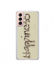 Coque Samsung Galaxy S21 5G Happiness Sand Sable - Mary...
