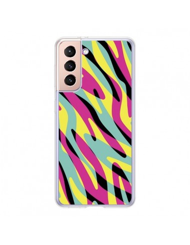 Coque Samsung Galaxy S21 5G In the wild arc en ciel - Mary Nesrala