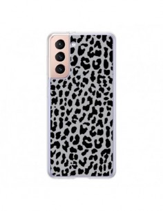 Coque Samsung Galaxy S21 5G Leopard Gris Neon - Mary Nesrala