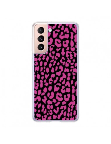 Coque Samsung Galaxy S21 5G Leopard Rose Pink - Mary Nesrala