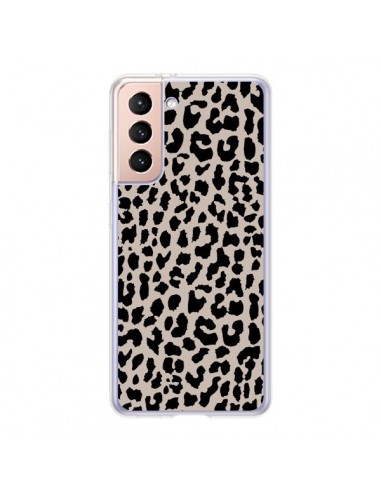 Coque Samsung Galaxy S21 5G Leopard Marron - Mary Nesrala