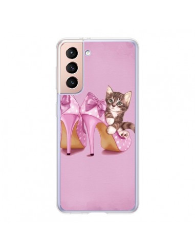 Coque Samsung Galaxy S21 5G Chaton Chat Kitten Chaussure Shoes - Maryline Cazenave