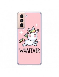 Coque Samsung Galaxy S21 5G Licorne Whatever - Maryline...