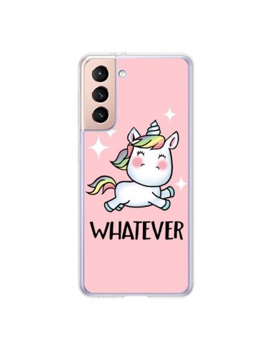 Coque Samsung Galaxy S21 5G Licorne Whatever - Maryline Cazenave