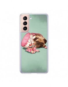 Coque Samsung Galaxy S21 5G Chien Dog Cupcakes Gateau...