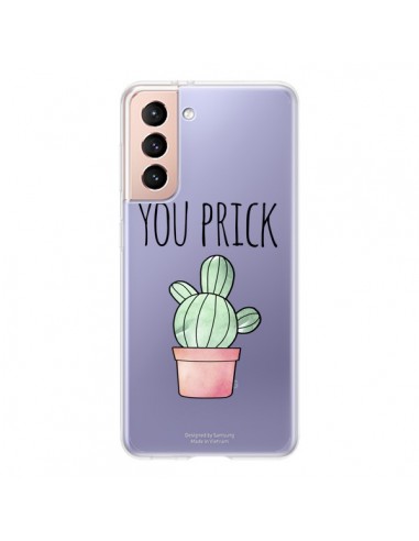 Coque Samsung Galaxy S21 5G You Prick Cactus Transparente - Maryline Cazenave