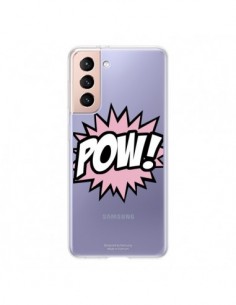 Coque Samsung Galaxy S21 5G Pow Transparente - Maryline...