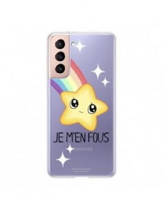 Coque Samsung Galaxy S21 5G Etoile Je M'en Fous...