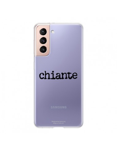 Coque Samsung Galaxy S21 5G Chiante Noir Transparente - Maryline Cazenave