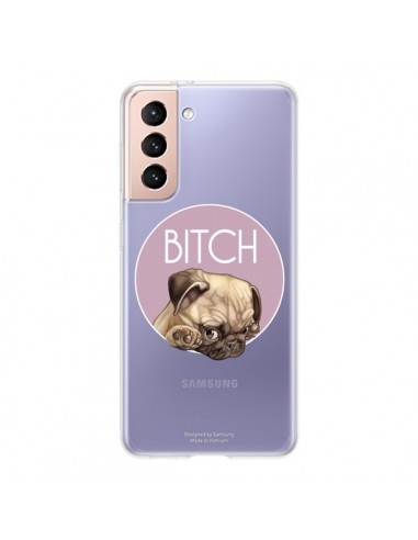 Coque Samsung Galaxy S21 5G Bulldog Bitch Transparente - Maryline Cazenave