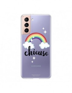 Coque Samsung Galaxy S21 5G Chieuse Arc En Ciel...