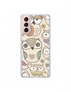 Coque Samsung Galaxy S21 5G Chouette Vintage - Maria Jose...
