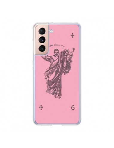 Coque Samsung Galaxy S21 5G God Pink Drake Chanteur Jeu Cartes - Mikadololo