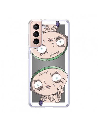 Coque Samsung Galaxy S21 5G Stewie Joker Suicide Squad Double - Mikadololo