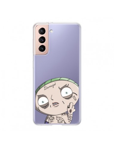 Coque Samsung Galaxy S21 5G Stewie Joker Suicide Squad Transparente - Mikadololo