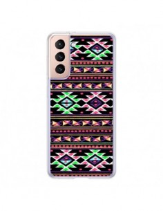 Coque Samsung Galaxy S21 5G Black Aylen Azteque - Monica...