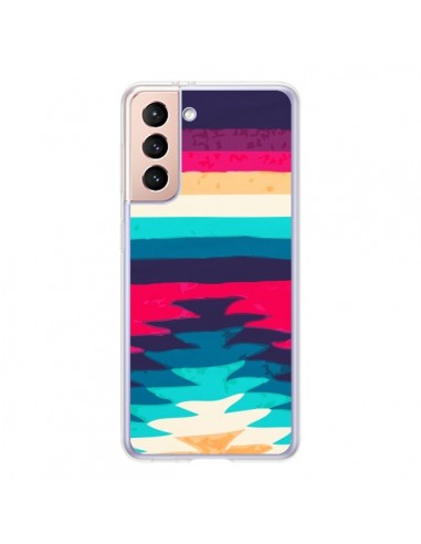 Coque Samsung Galaxy S21 5G Surf Azteque - Monica Martinez