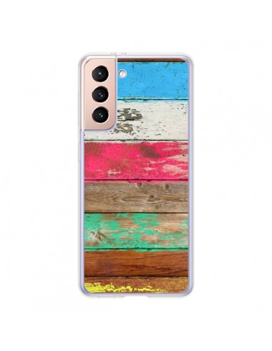 Coque Samsung Galaxy S21 5G Eco Fashion Bois - Maximilian San