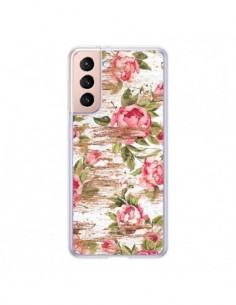 Coque Samsung Galaxy S21 5G Eco Love Pattern Bois Fleur -...