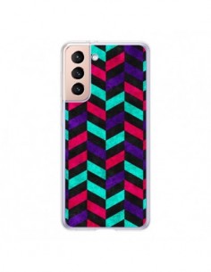 Coque Samsung Galaxy S21 5G Azteque Geometric Mundo -...