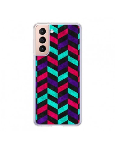 Coque Samsung Galaxy S21 5G Azteque Geometric Mundo - Maximilian San