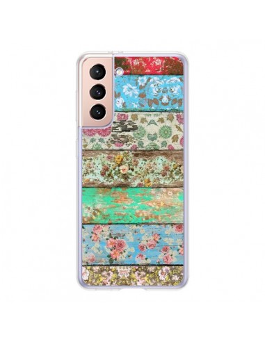 Coque Samsung Galaxy S21 5G Rococo Style Bois Fleur - Maximilian San