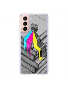 Coque Samsung Galaxy S21 5G Appareil Photo Bleeding Words...