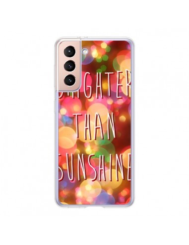 Coque Samsung Galaxy S21 5G Brighter Than Sunshine Paillettes - Maximilian San