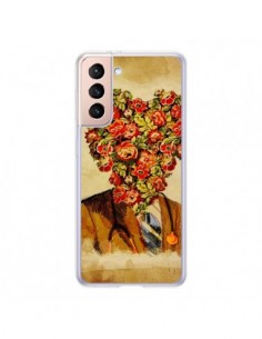 Coque Samsung Galaxy S21 5G Docteur Love Fleurs -...