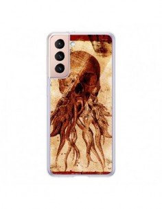 Coque Samsung Galaxy S21 5G Octopu Skull Poulpe Tête de...