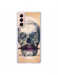 Coque Samsung Galaxy S21 5G Rock Skull Tête de Mort -...