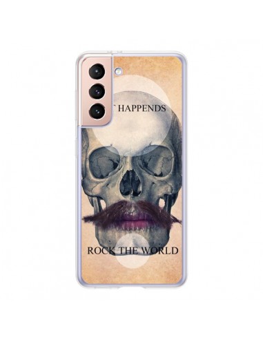 Coque Samsung Galaxy S21 5G Rock Skull Tête de Mort - Maximilian San