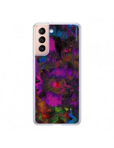 Coque Samsung Galaxy S21 5G Fleurs Lysergic Lujan -...